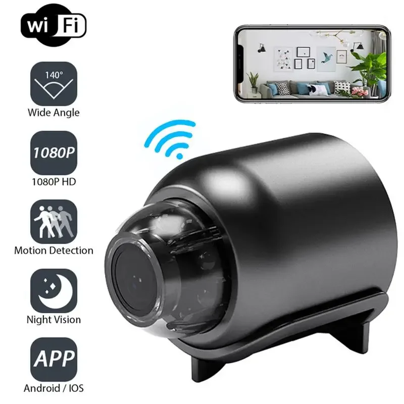 WiFi Мини-камера 1080P HD видео наблюдение в закрити помещения, детски монитор за нощно виждане, IP камера, аудио-видео