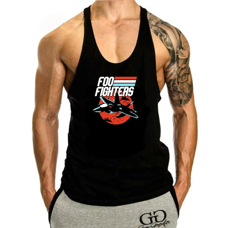 Черна спортна тениска Fighter Jet, мъжки t-shirt S-6Xl от 100% памук САЩ с принтом