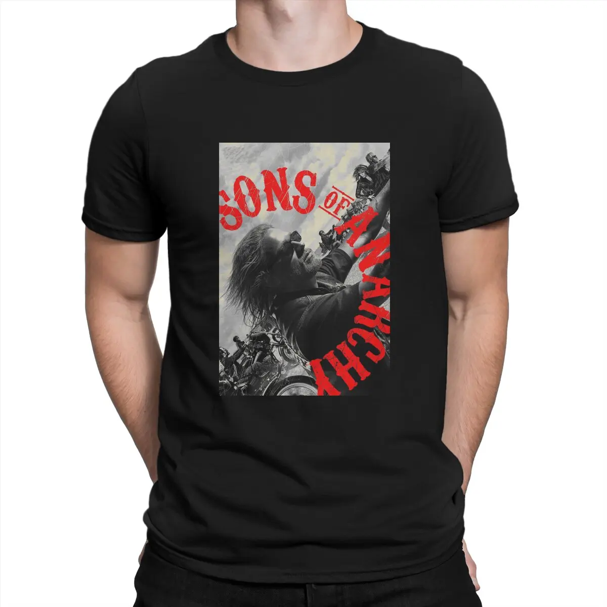 Мъжки t-shirt S-Sons Of Anarchy, плакат, модна тениска, оригинална градинска облекло, Нова тенденция