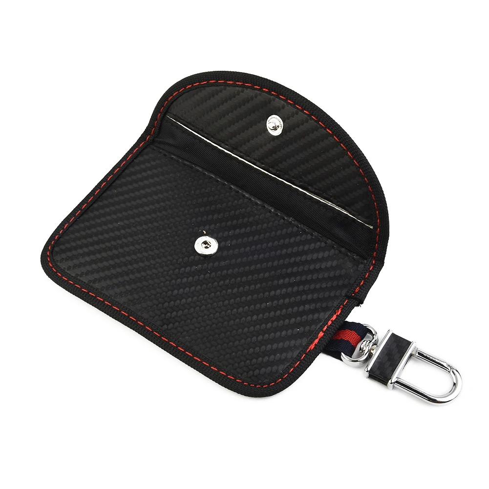 1 бр. чанта Фарадей, авто ключ, на калъф за блокиране на RFID-сигнал, калъф за ключове за защита на автомобила от кражби, кутия за блокиране на GPS-сигнала