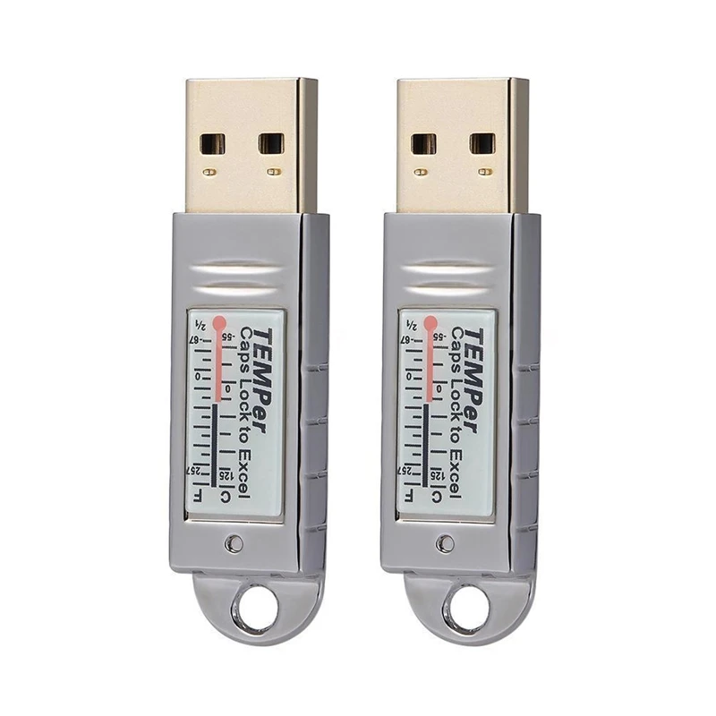 2X USB Термометър за температурен Регистратор на данни за PC на Windows Xp и Vista/7