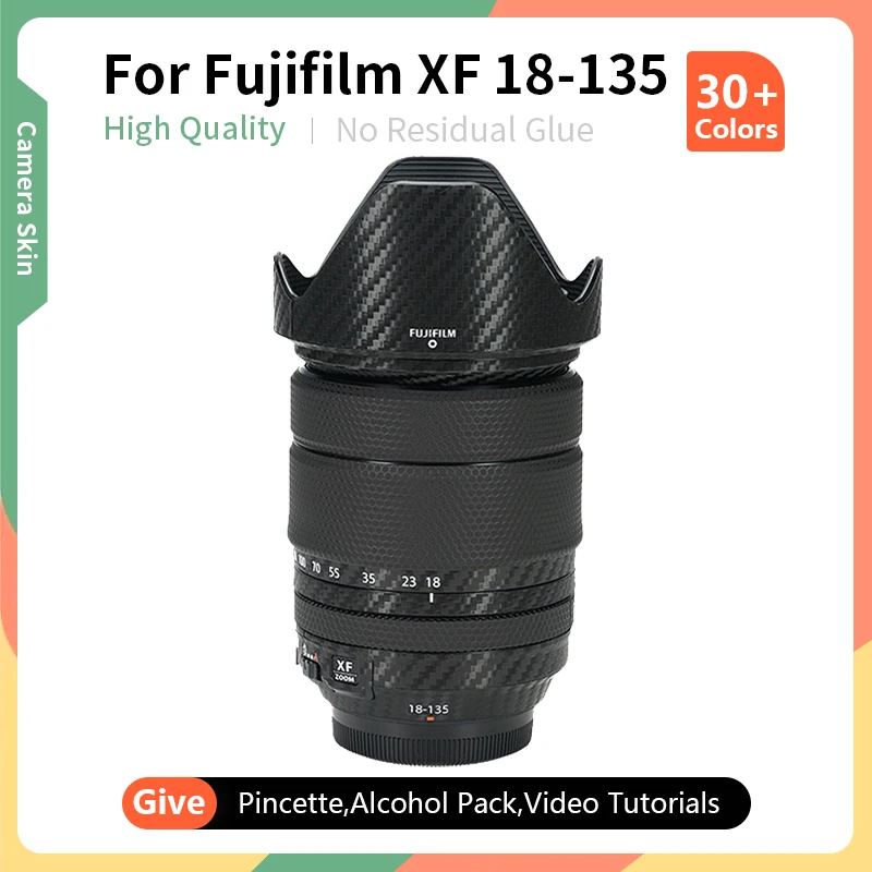 За обектив Fujifilm 18-135 мм Skin XF 18-135 мм f/3,5-5,6 R LM OIS WR Skin Защита от Надраскване, Защитен Стикер, Амбалажна хартия, Кожа, Повече цветове