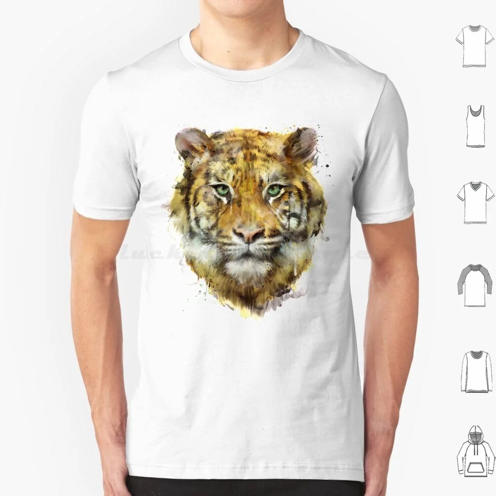 Тениска Tiger / / Strength, Голям размер, 100% памук, Природа Тигър, животни, Дивата природа, Фауна, създание на Ейми