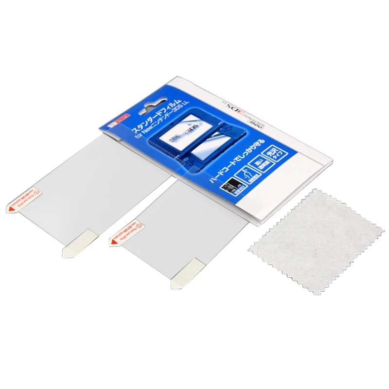 Защитно фолио за LCD екрана, горна Долна защитна кожна покривка за новия 3DS XL/LL