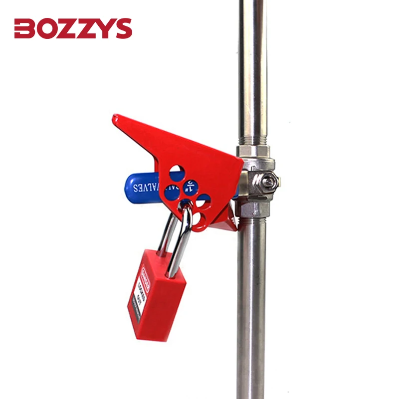 Стандартен клиновой сферичен кран BOZZYS със заключване, подходящ за затворени пространства и на изолирани тръби.