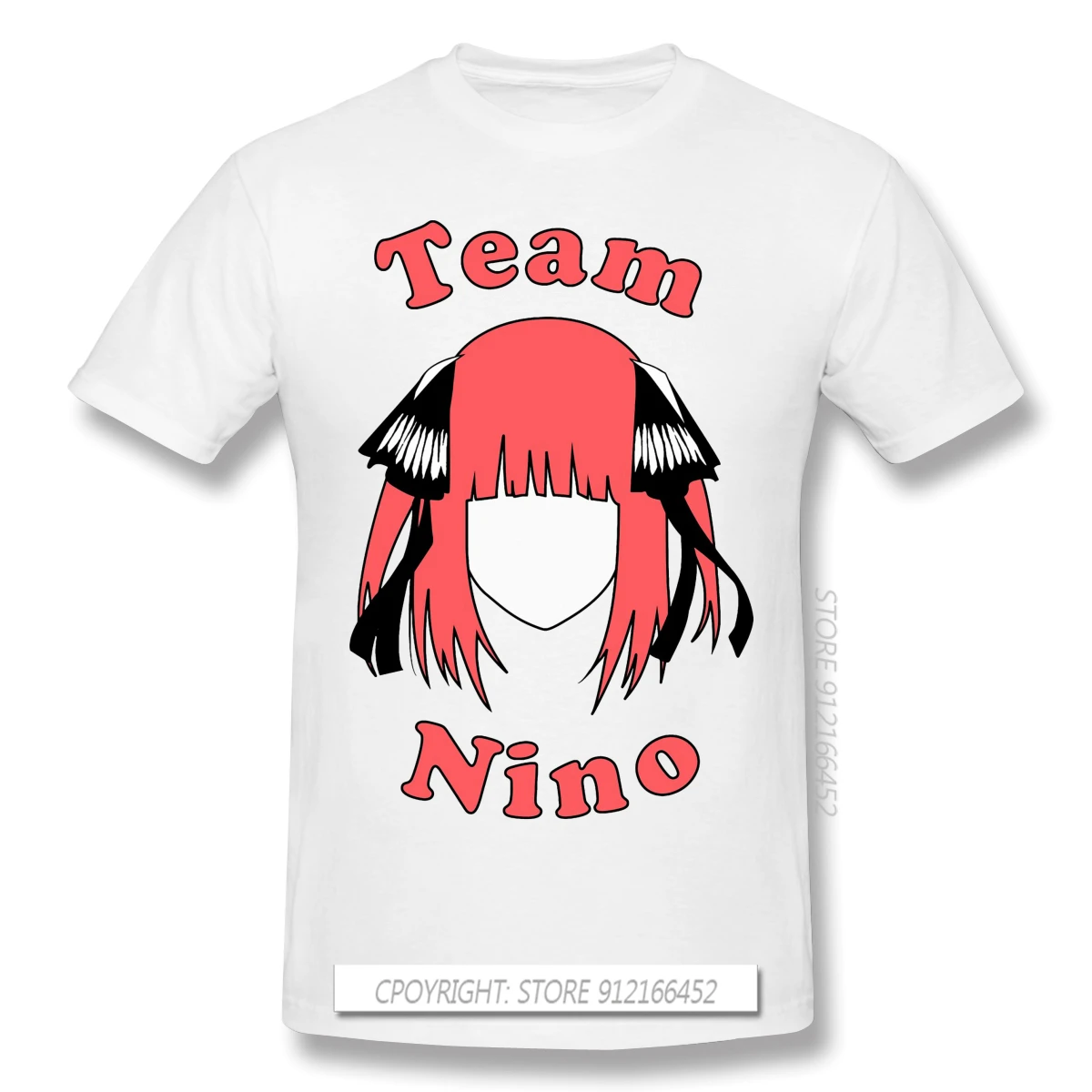 Висококачествени Тениски Team Nino Nakano Лято / Есен The най-чист Quintuplets С Къс ръкав От Японски аниме