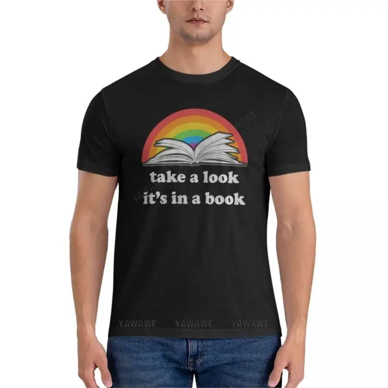 Обърнете внимание, това е като в книгата - Класическа тениска в ретро стил с надпис Rainbow, дрехи kawaii, тениски за гиганти