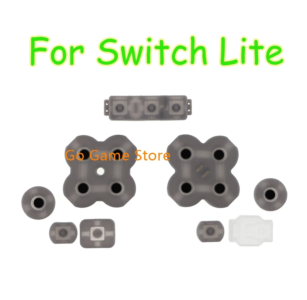 1 комплект за преобличане токопроводящей гумени бутони за включване на ляв и десен бутон Гумена тампон за конзола за игри на Nintendo Switch NS Lite