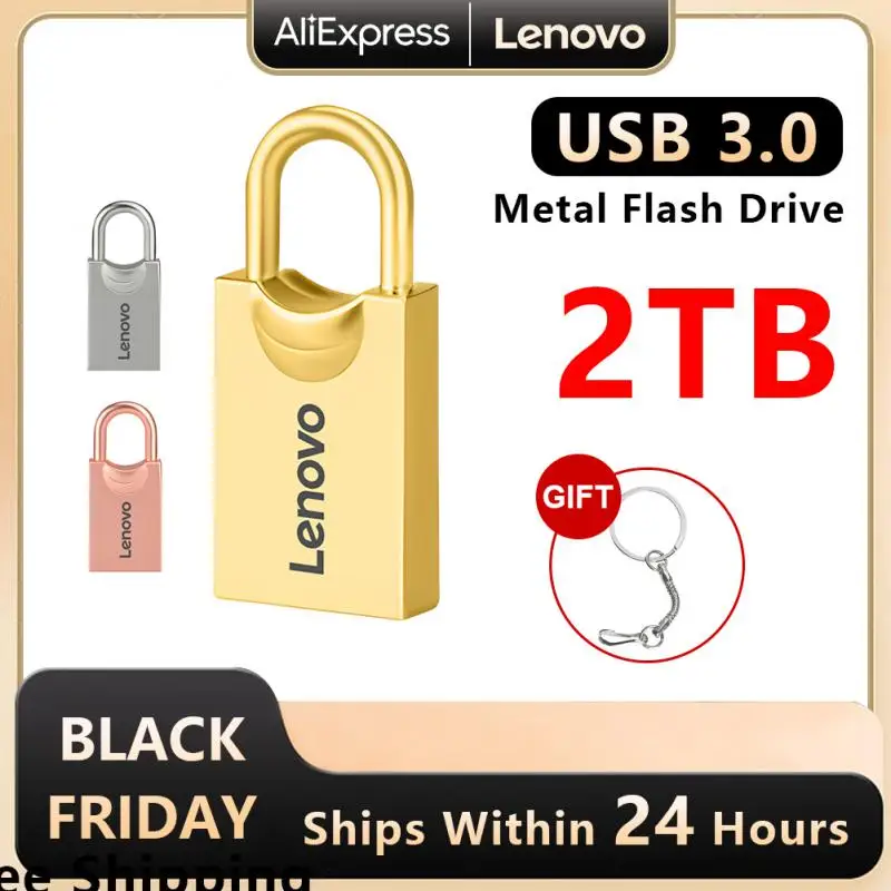 Оригинални USB памети Lenovo, метални, 2 TB, 1 TB реалния капацитет за съхранение, USB-устройство, високоскоростна флаш-карта памет за Steam Deck Ps4