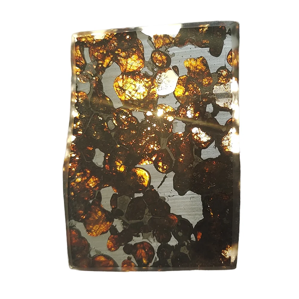 18,5 г Парченца маслини метеорит SERICHO Pallasite Натурален метеоритен материал Проби маслиново метеорит - От Кения - TA300