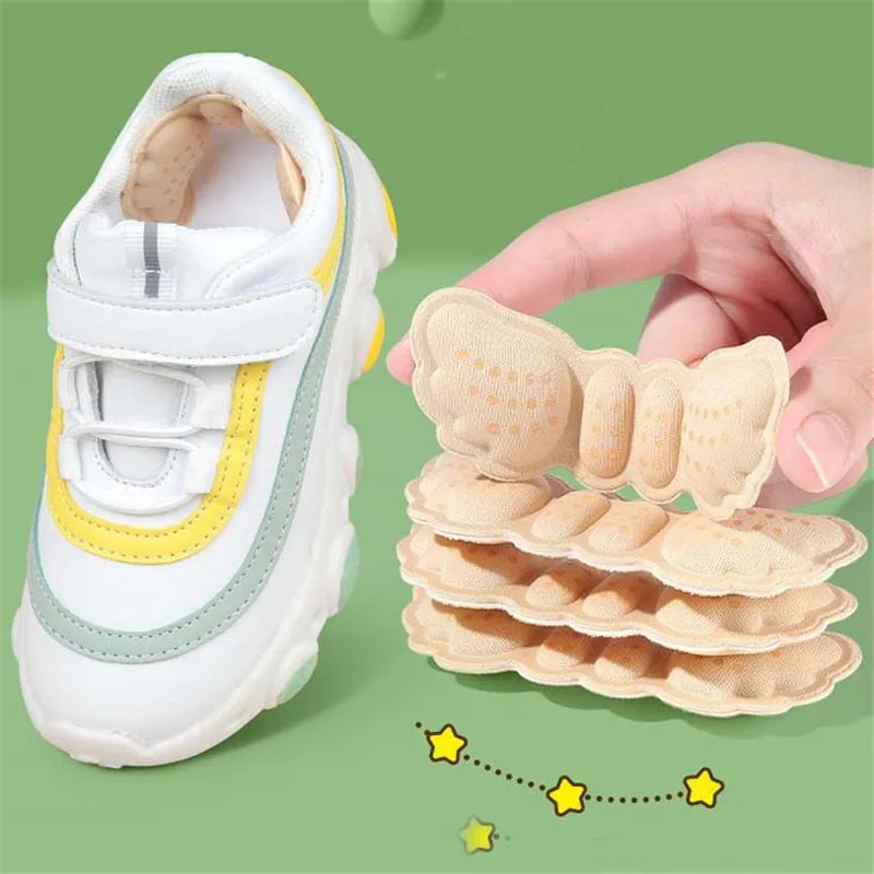 детски Обувки Възглавница за Токчета Накладки за Обувки за Деца Етикети Вмъкване на Регулируем Размер на Обувката Стелка За Облекчаване на Болки В Краката Защита на Петата