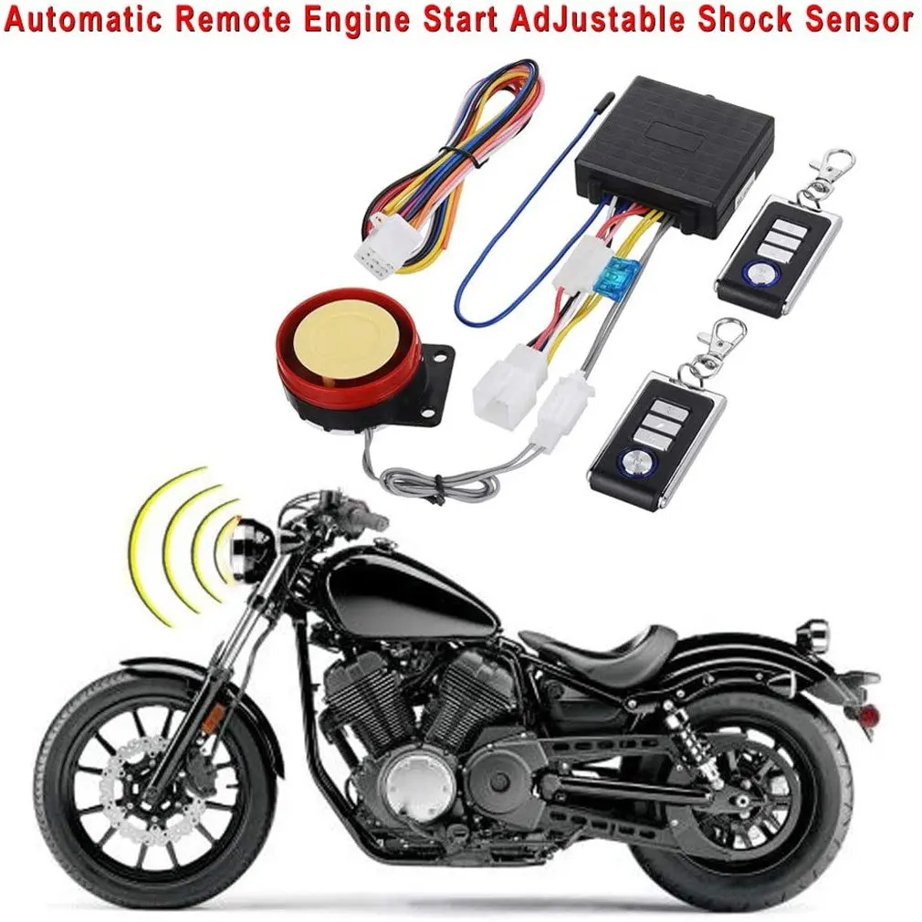Водоустойчив алармени системи за мотоциклети със защита от кражба/еднопосочна аларма за мотоциклет със система за сигнализация 12V