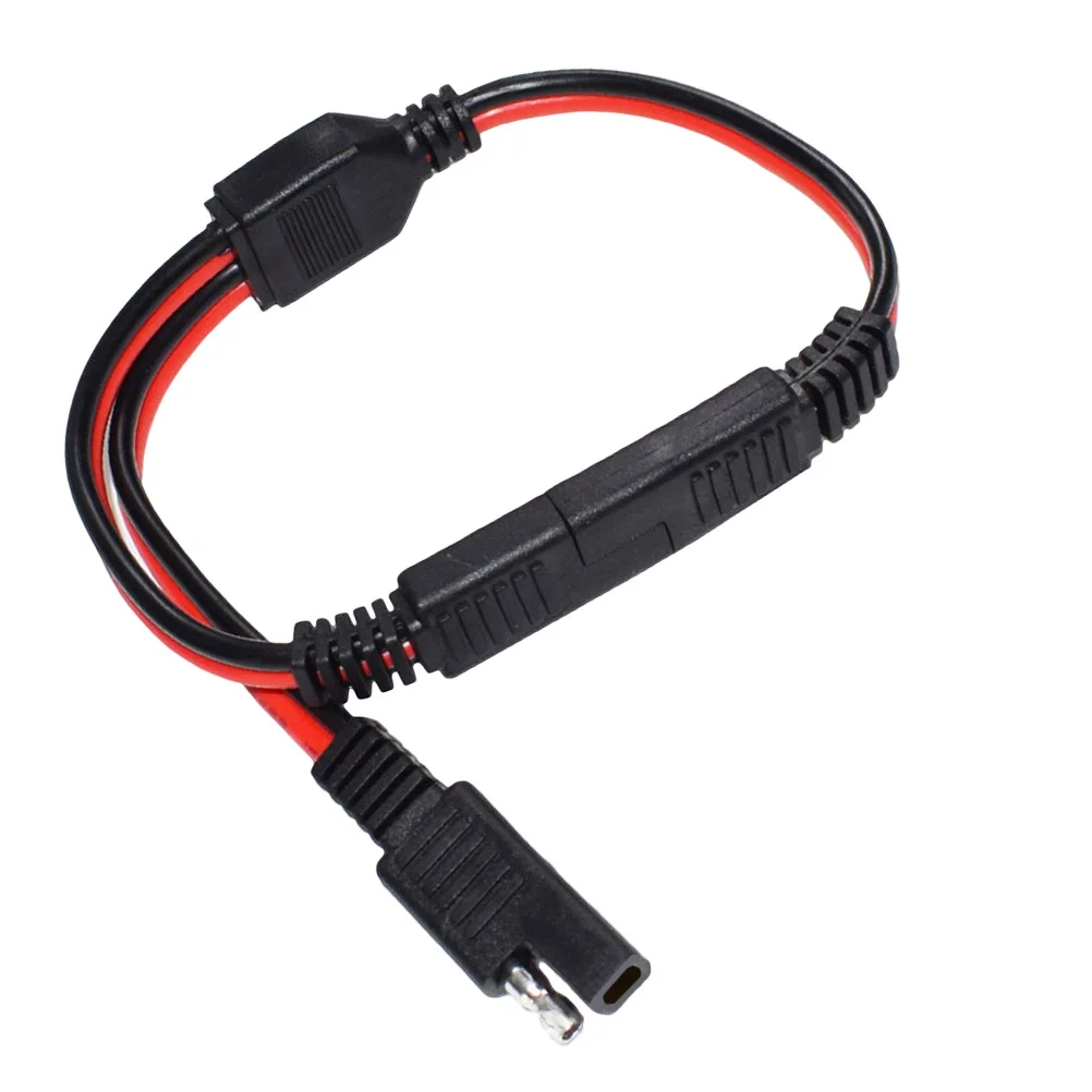 Удлинительный кабел SAE Power Plug от 1 до 2 Конектори удлинительного кабел SAE за бързо свързване и прекъсване на кабел за адаптер