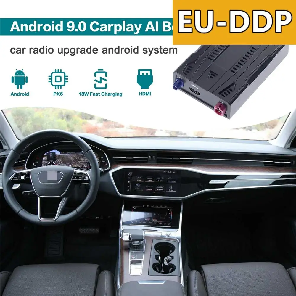 128 GB Carplay Ai Box Обновяване на Автомобилния Радио Android авточасти За Audi allroad 2020 2021 Стерео Интелигентен Мултимедиен Плеър, WiFi