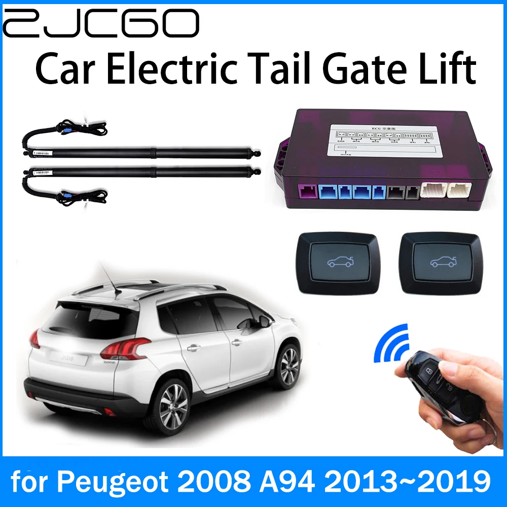 ZJCGO Автомобилен Захранващ блок на Багажника С Електрическо Всасыванием Задната Врата на Интелектуална Часова Повдигане на Задния капак за Peugeot 2008 A94 2013 ~ 2019
