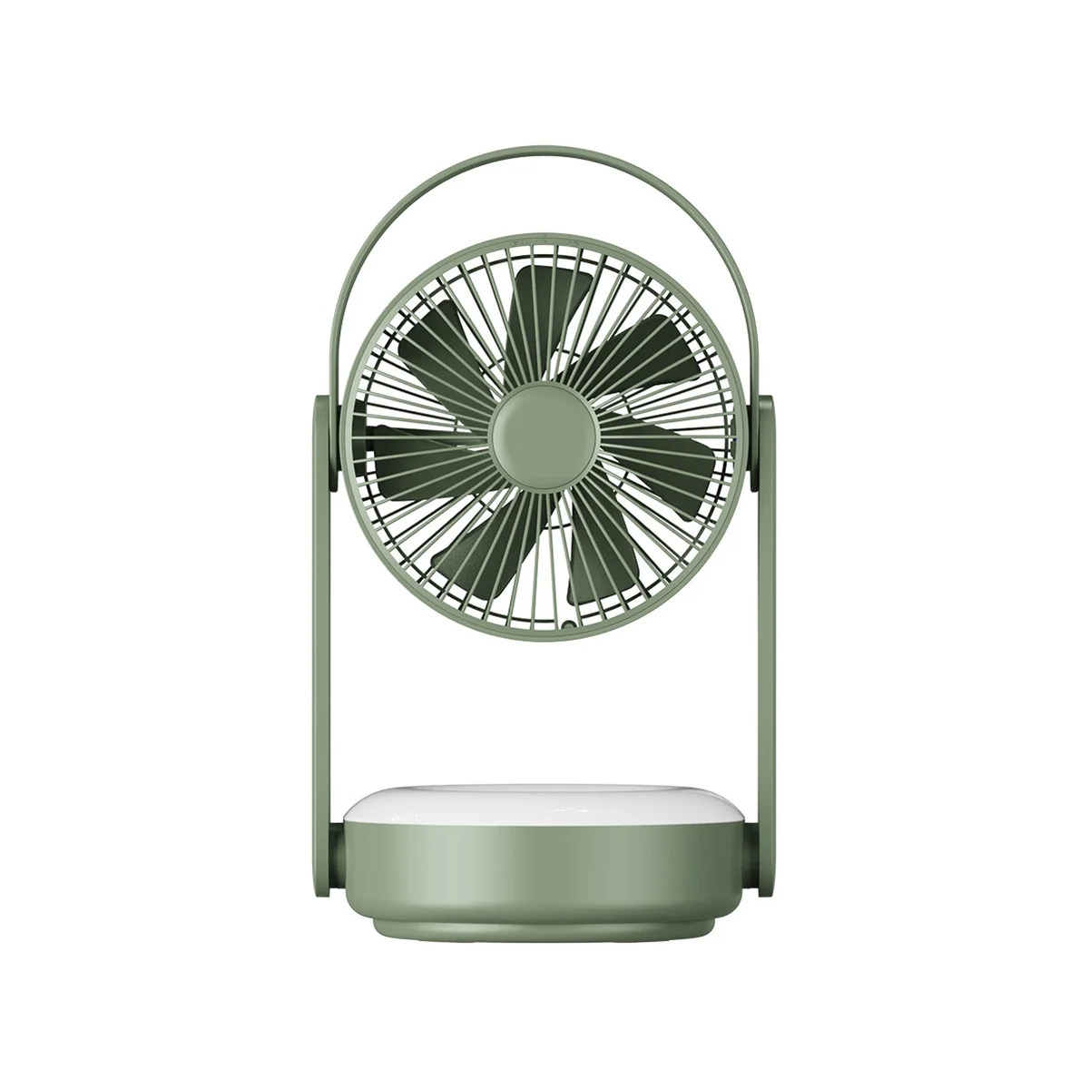 Домашен вентилатор с изключване на звука Настолен вентилатор USB fan за зареждане на Зелено