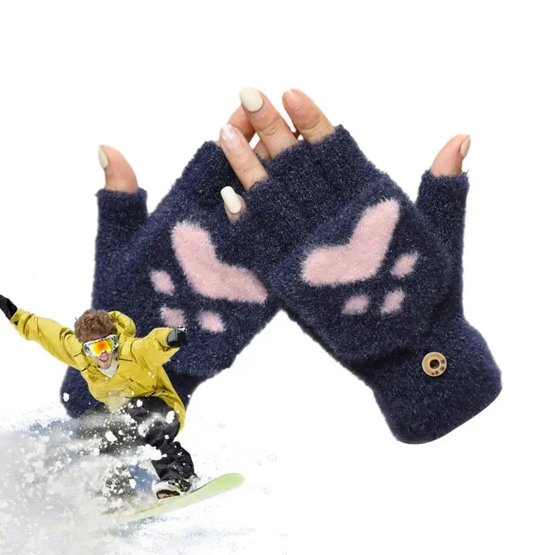 Зимни Ръкавици Водоустойчив Ветроупорен Зимните Топлинни Ръкавици Без Хлъзгане С Подгряване На Ръцете Топли Топлинни Ръкавици За Студено Време