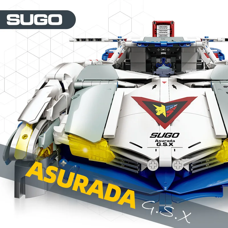 Японските Състезателни Аниме Future Gpx Cyber Формула 1: 8 Мащаб Градивен Super Asurada G. S. X F1 Car Mode Тухлена Играчка За подаръци