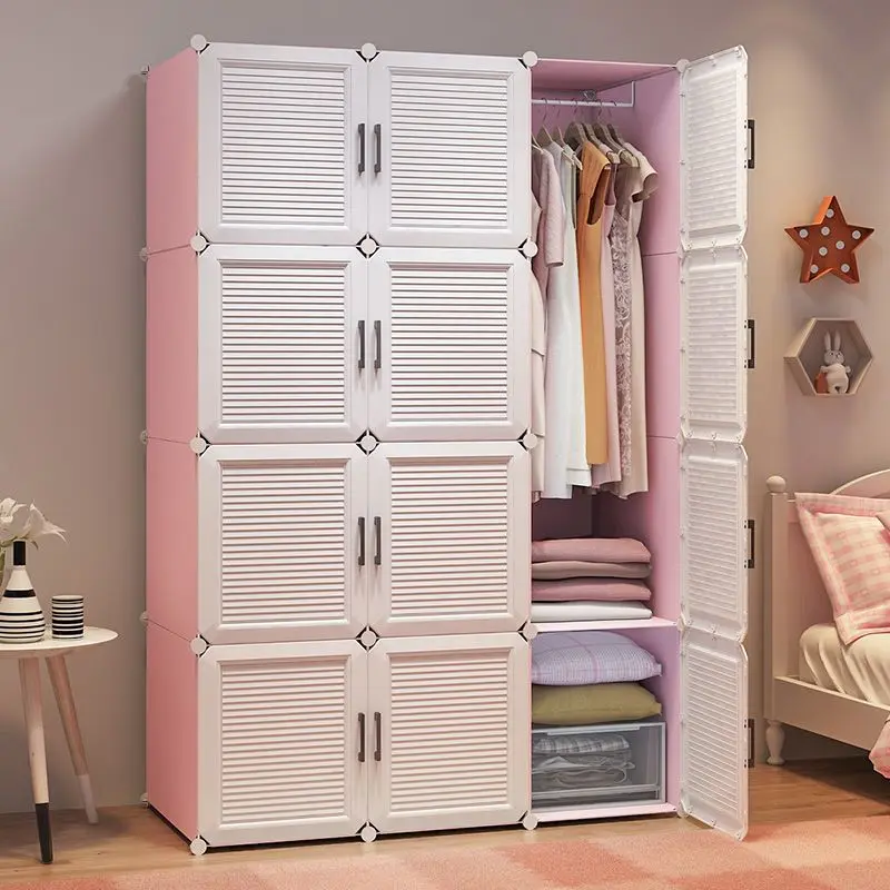 Шкаф Домакински Мебели за спални За организатор Многопластови стелажи за съхранение с голям капацитет Обикновен Сгъваем гардероб