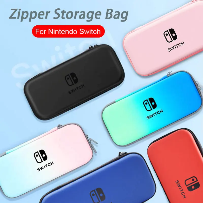 Градиент на цветна чанта за съхранение Калъф за игрова конзола Nintendo Switch Чанта чанта за носене Скоростна Защитен калъф Аксесоари