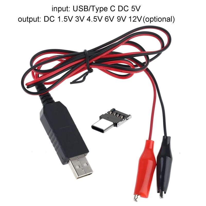 2 в 1 Тип C, USB до 1,5 3 4,5 На захранващия Кабел AA AAA Размер T21A