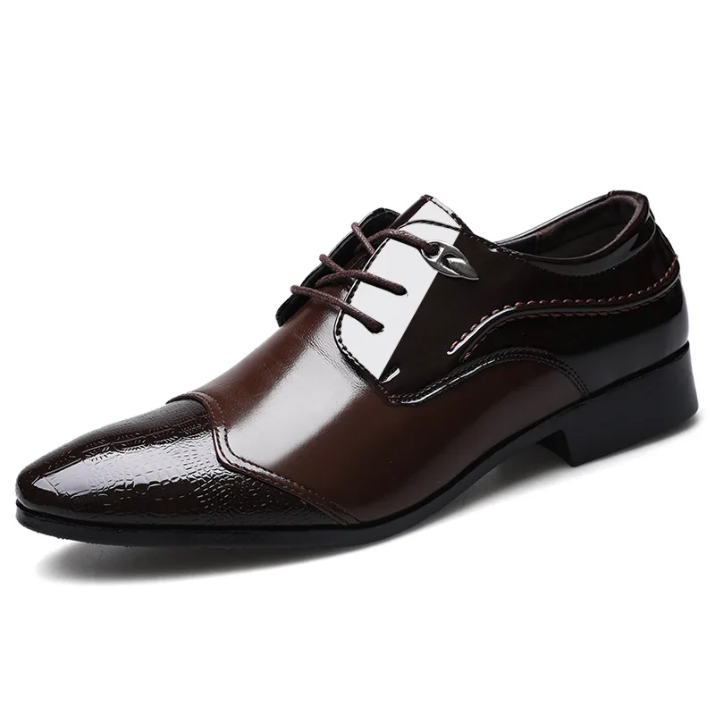 италианска официална обувки за мъжете 2024 дизайнерски черни мъжки модел обувки сватбени кафяви дерби офис обувки мъжки zapatos de cuero hombres