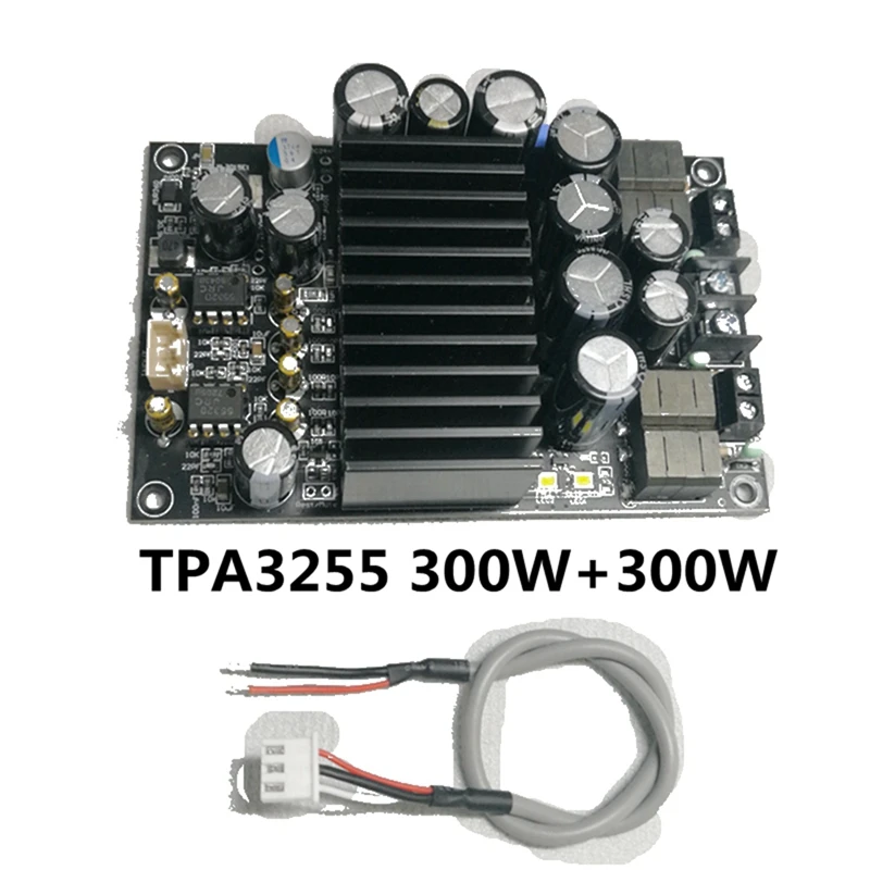 Такса цифров усилвател за HIFI клас D TPA3255 Такса усилвател 300Wx2 (1 комплект, черен)
