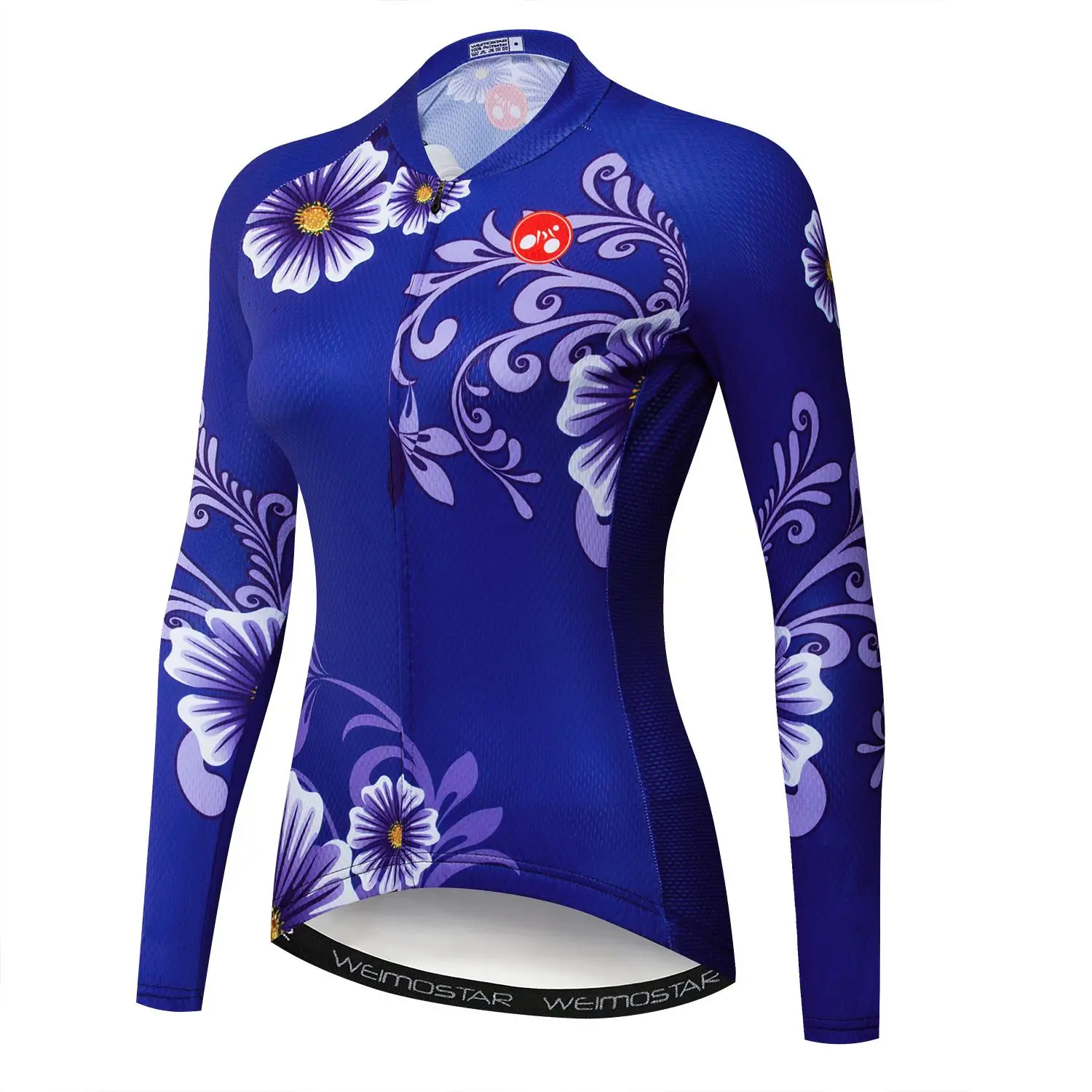 Зимна термо-руното дамски дрехи от джърси с дълъг ръкав за велоспорта, Велосипедна форма за планинските пътища, дрехи за колоездене триатлон