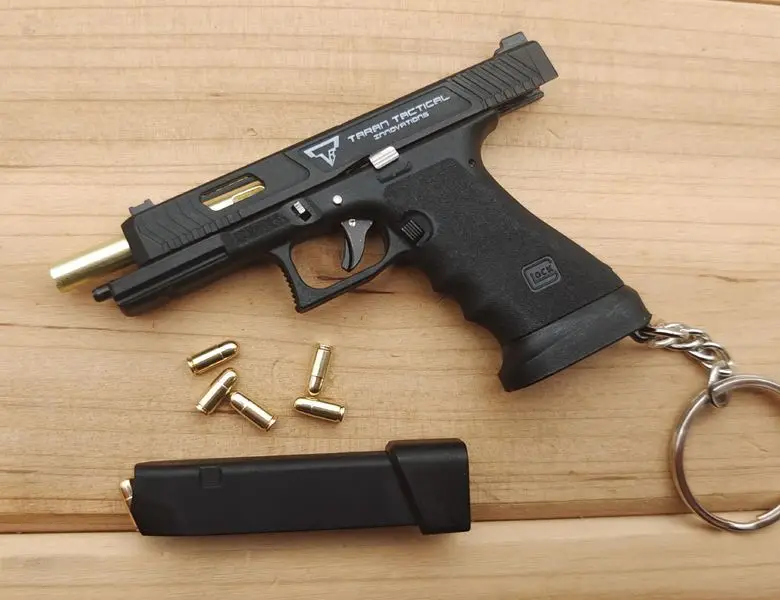 Ключодържател от сплав G34 TTI с мини-било е пистолет играчка от сплав 1:3 Съберат Разглобява Автомат за оцеляване на Джедаите За възрастни, подарък за децата