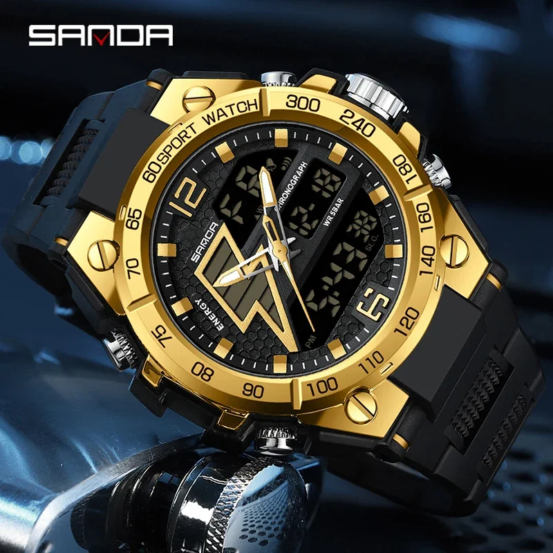 На BIANA 6137 2023 висок клас марка Мъжки часовници 5ATM Водоустойчив Спортни Военни Ръчен Часовник Кварцов Часовник за Мъже Relogio Masculino