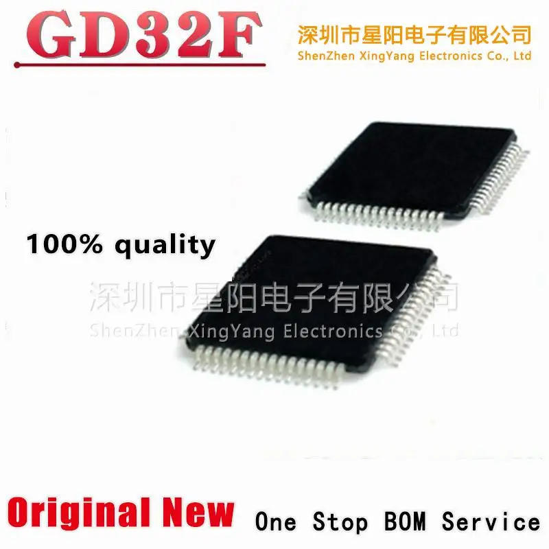 Новият чип GD32F130R8T6 32 f150 f190 32 f330 f350 RBT6 QFP64