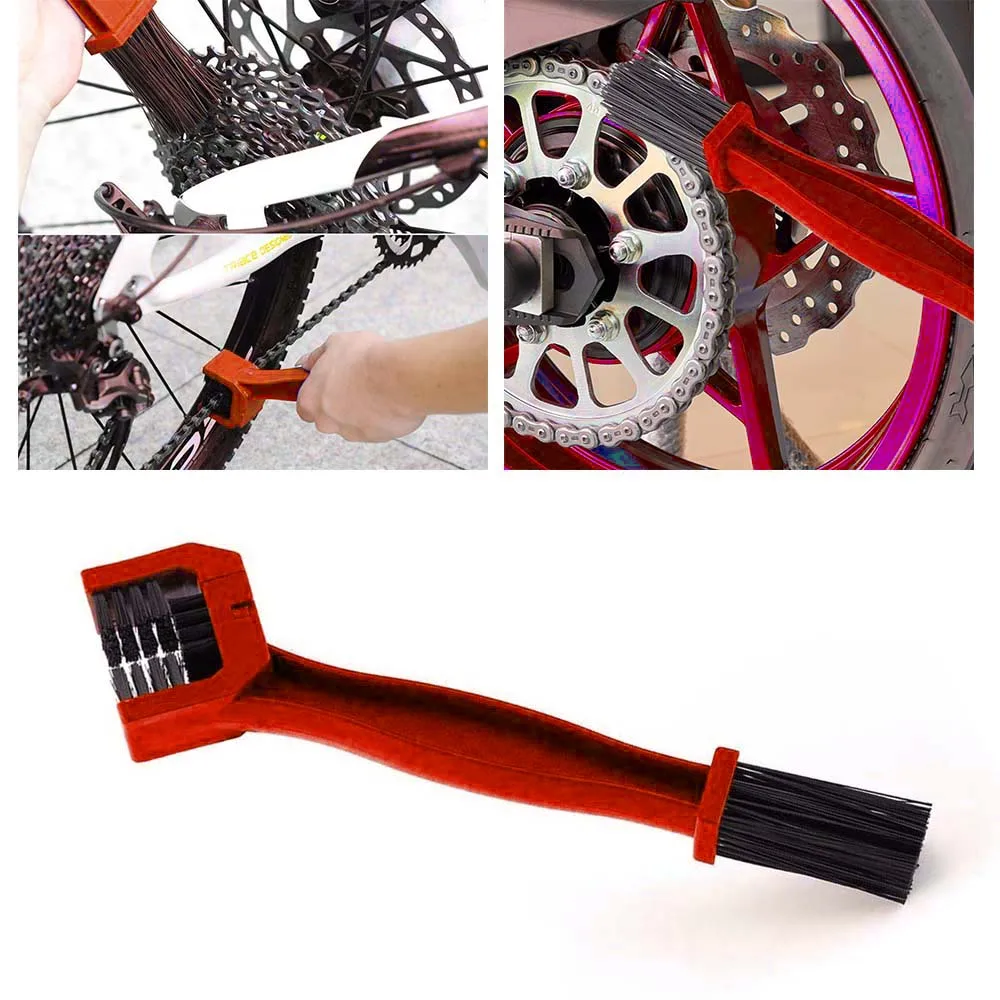 Четка за почистване на вериги 3D За почистване на мотоциклети Cycling Clean Chain Cleaner Външен Скрубер Инструмент за пътищата МТБ