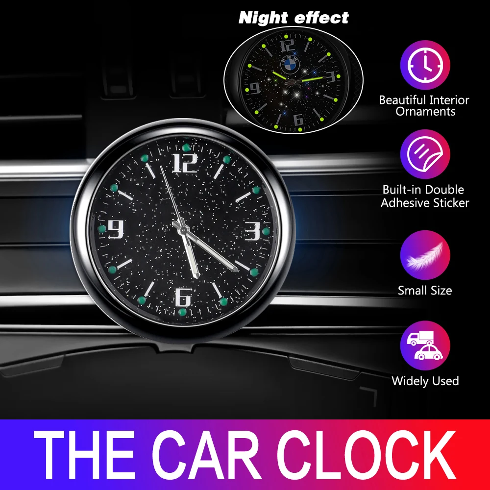 Автомобилни светещи часовници Диамантени Междузвездни часовници за жлъчния мехур Автомобилни часовници за купето на автомобила Автомобилни цифров часовник с дисплей бижута