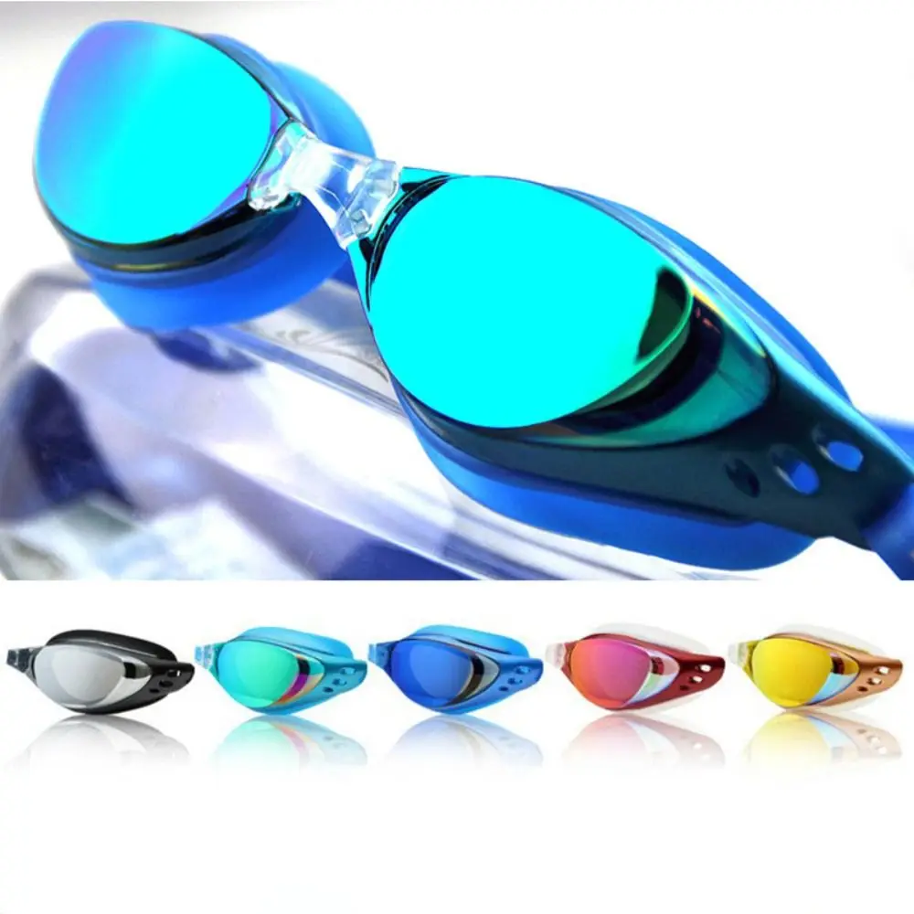 Плувни очила с фарове за мъгла лещи За мъже и жени, Регулируеми очила за гмуркане с защита от uv, Водоустойчив Силиконови очила за плуване, гмуркане
