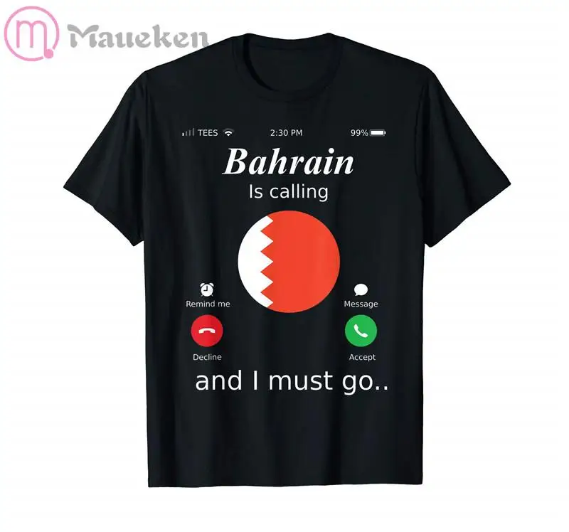 2022 Бахрейн Мъжки тениски Fashion Nation Team 100% Памучен тениска Облекло Тениска Държава BHR Бахрейн Исляма Арабски