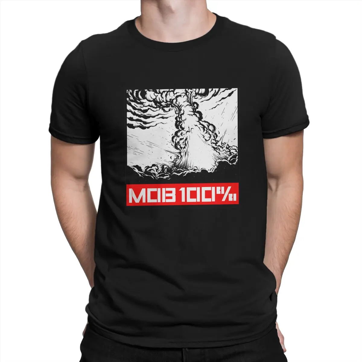 Тениска Бум в стил хип-хоп Mob Psycho 100 Тениска за отдих, Топла разпродажба, Стоки за мъже и жени