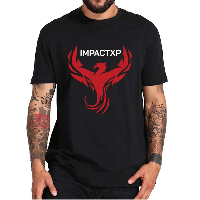 Тениска ImpactXP, ImpactX Prime, платформа, управлявана от общността, тениска Impactor Crypto Монети, ежедневни памучни меки върхове премиум-клас, размерът на ЕС