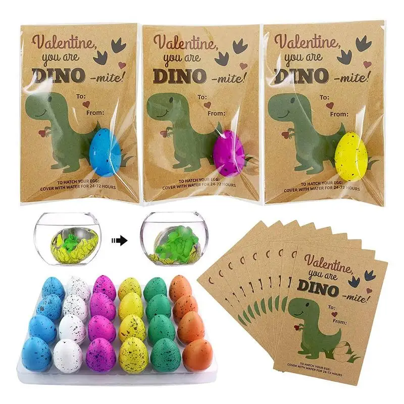 Излюпването На Отглеждане На Яйца За 24 Опаковки Динозавровых Отглеждане На Яйца Играчки За Яйца На Динозаври Egg Hatch Crack Научни Комплекти Новост Дино Яйце С Разнообразни