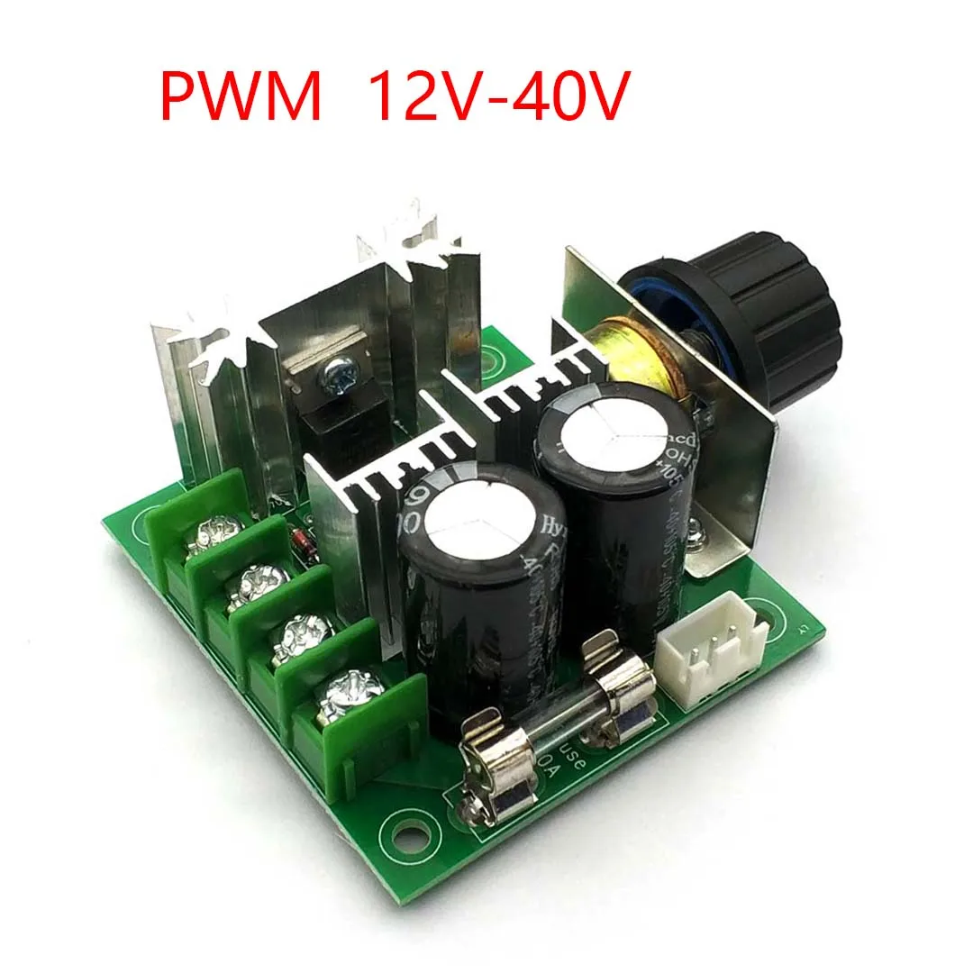PWM-регулатор на честотата на въртене на двигателя за постоянен ток, безстепенно ключ за регулиране на скоростта на помпата, високоефективен 12-40, 10A
