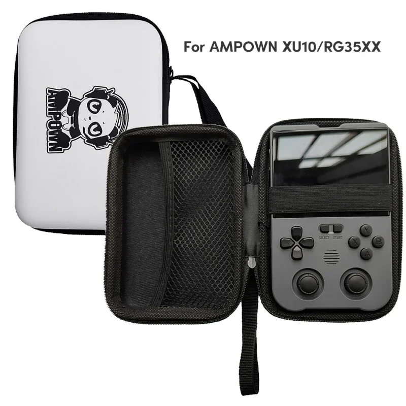 EVA Калъф за съхранение, чанта за носене преносима игрова конзола XU10 RG35XX, защита от падане, Водоустойчив, Прахоустойчив, от падане