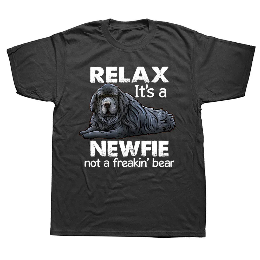 Забавни Тениски Relax It ' s A Newfie Newfoundland Dog Owner С Графичен Дизайн, Памучен Градинска Дрехи С Къс Ръкав, Подаръци За Рожден Ден, Лятна Тениска