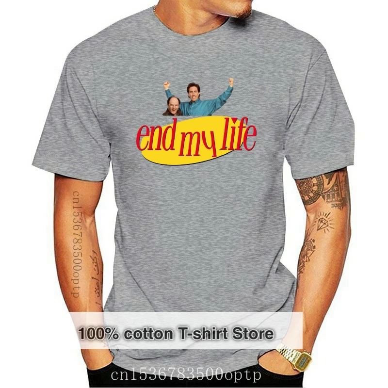 Нова тениска на Death Grips Зайнфелд Съм Seriously Depressed Send Tee Shirt С Графичен Дизайн, Летни Мъжки Памучни Ризи С Големи Принтом, Тениска-Violeta