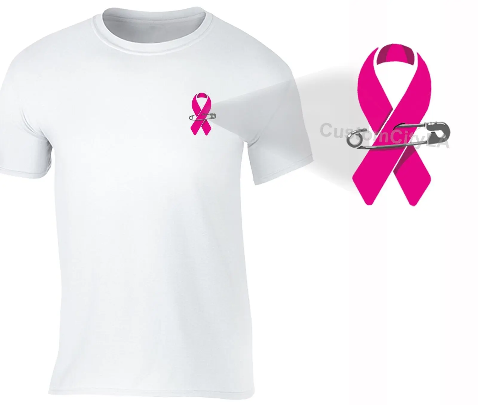 Тениска за борба с рака на гърдата PINK Ribbon survivor support Tee