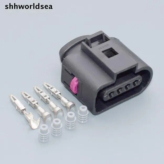 Shhworldsea 4-Пинов конектор 1,5 ММ 1J0973704 Щекер сензор за налягането на въздуха в него на автомобила Автоматично водоустойчив електрически конектор за VW Audi