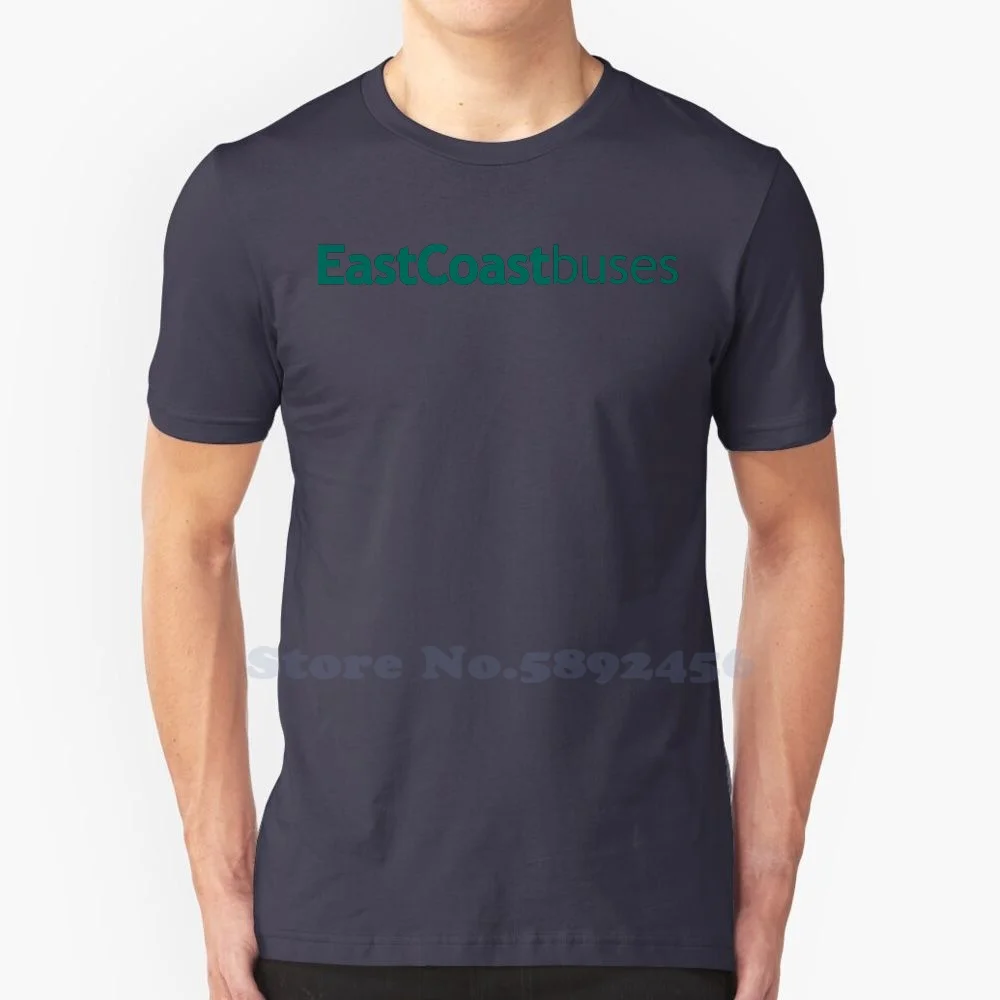 Ежедневна тениска с логото на East Coast Buses, тениски от 100% памук с най-високо качество модел