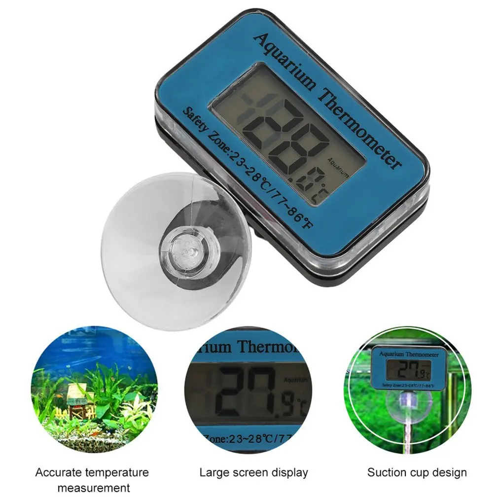 За гмуркане аквариум с топли рибки Дигитален дисплей Електронен термометър за гмуркане аквариум Термограф SDT-1 Външен термометър
