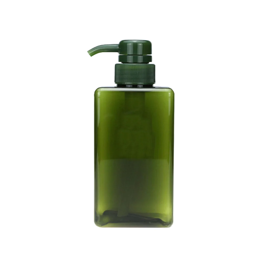 празна бутилка от сапун обем 450 мл, многократно уличен контейнер за сапун, опаковка шампоан (зелен)