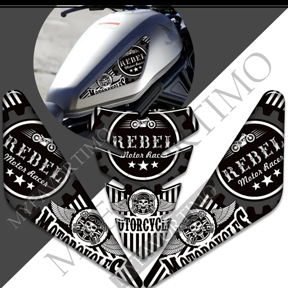 За HONDA REBEL CMX1100 CMX 1100 Ръкохватки на Резервоара на Мотоциклета Накладки Комплект Газ, Течно гориво Етикети На Колене Стикер Емблема на Защита на Лого 2021 2022