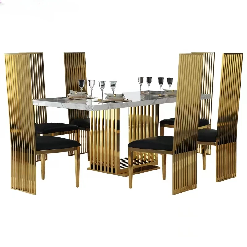 Луксозни Трапезни Столове от Златист метал се Използват Заедно С маса за хранене, Стол Sillas De Comedor, Шезлонги Salle Manger, Кухненски мебели Sillas