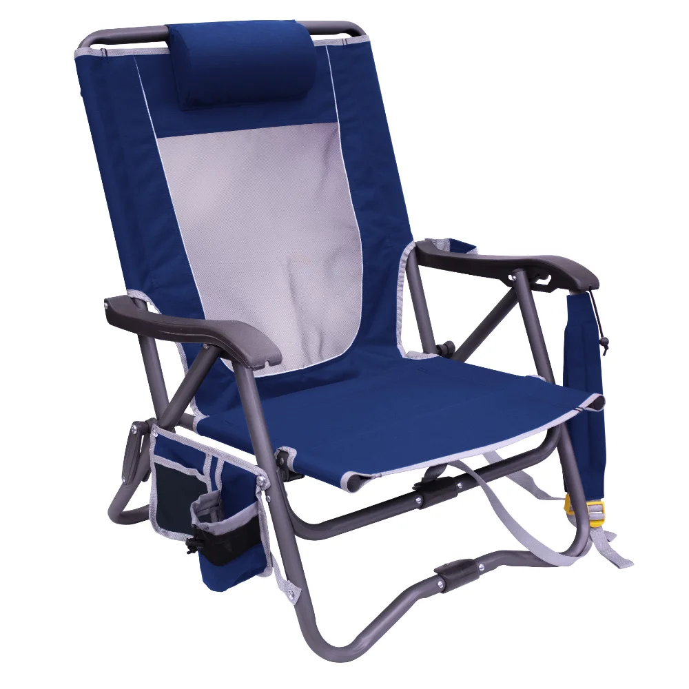 GCI Улично сгънати наполовина коварен компактно преносимо столче за спортни дейности, кралско синьо